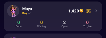 The invite button on the Family screen